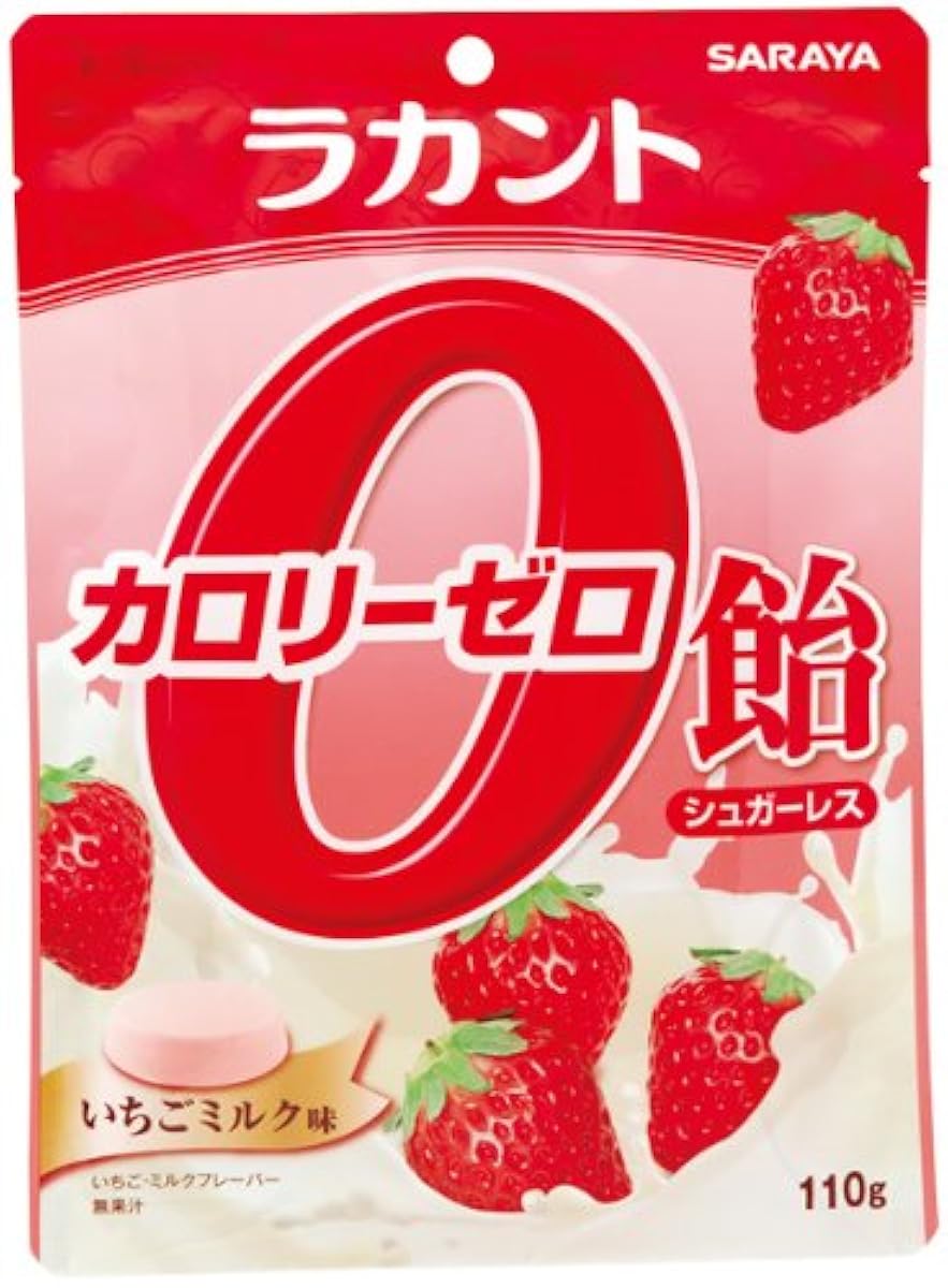 라칸토 칼로리 제로 엿 슈가리스 딸기 밀크 맛 110g-