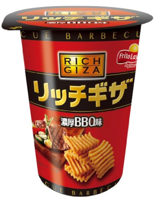 재팬 프리 쟁반 리치맛기자농후BBQ맛 65g×12개- (2014-04-21)