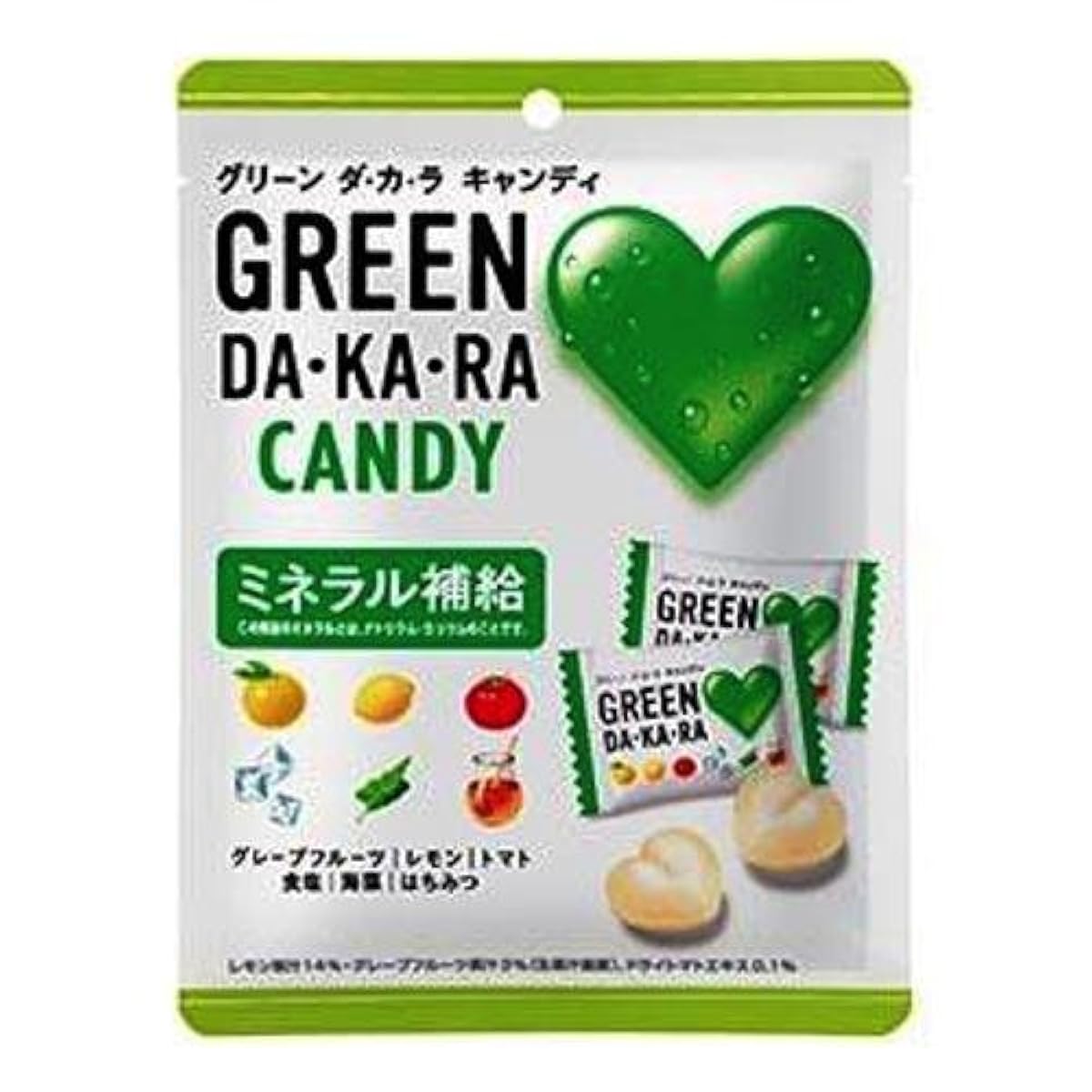 롯데 GREEN DA・KA・RA캔디(대) 79g×10 포-