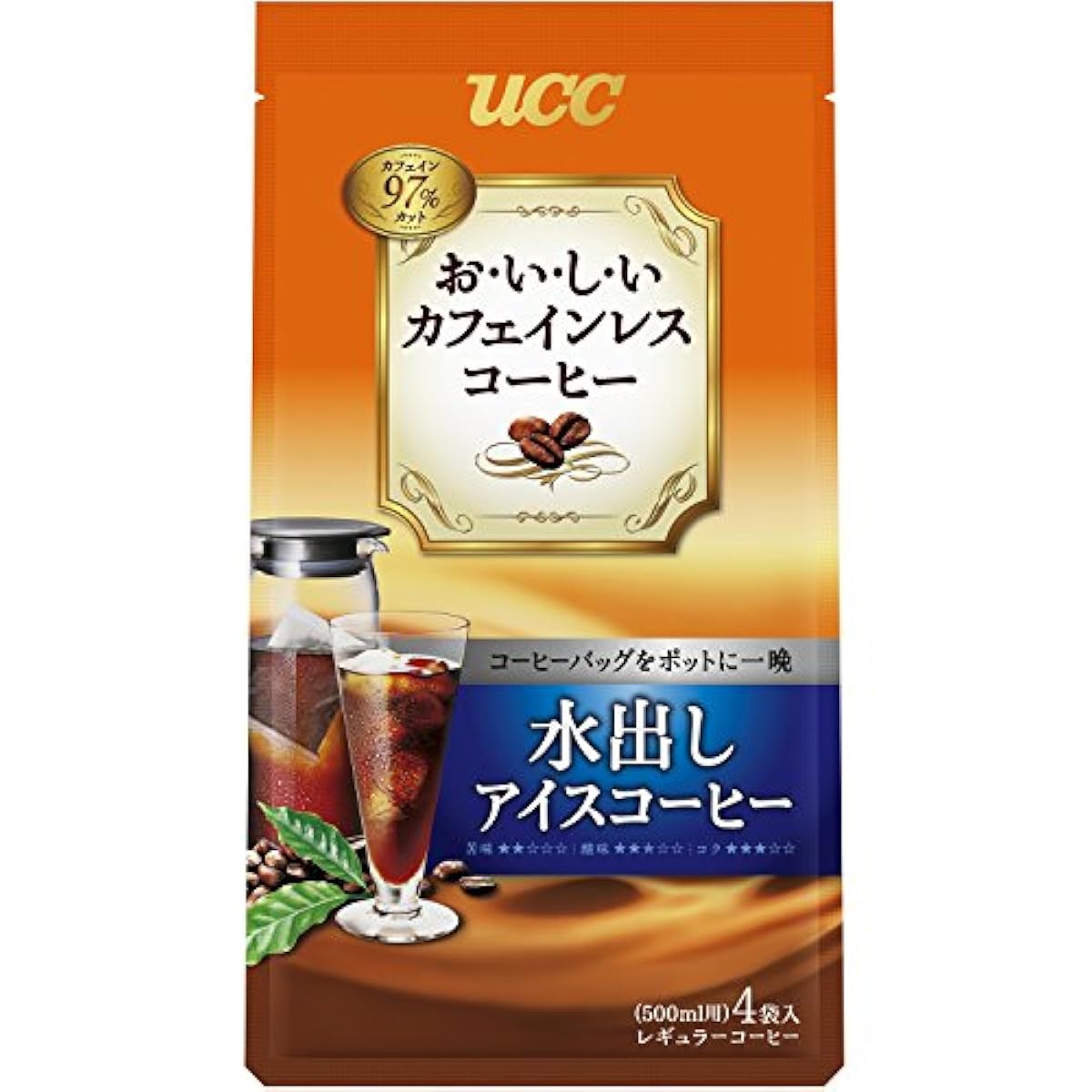 UCC 맛있은 카페인 레스 수 내밀기 아이스커피 (35g×4P) 140g- (2016-03-01)