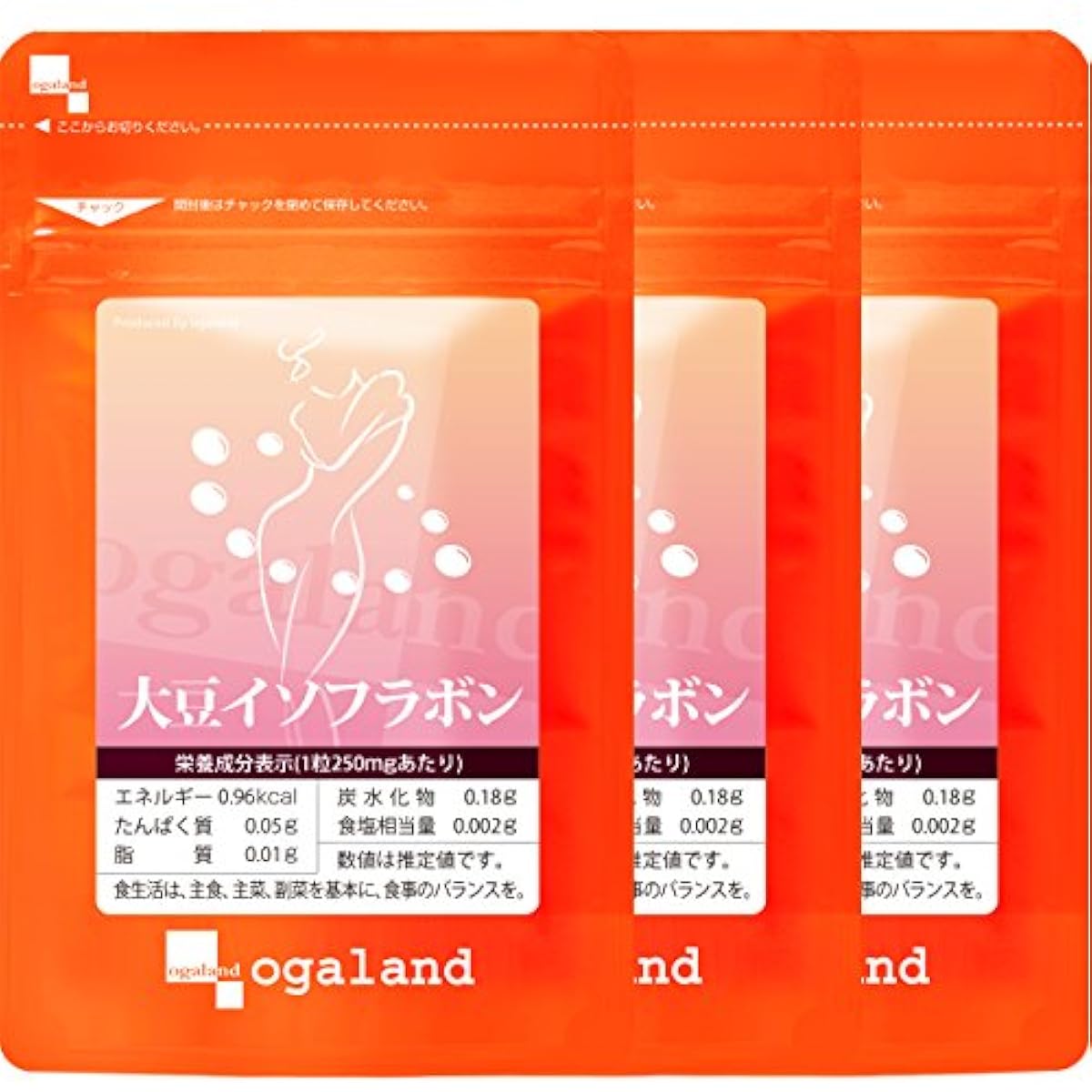 O 갈 라도[ogaland] 대두 ISO 플라본 [270알 / 약3개월분 ] (미용 케어/건강 서포트로) 대두 펩티드 투명감 윤택 여성 미용 서포트 서플리먼트