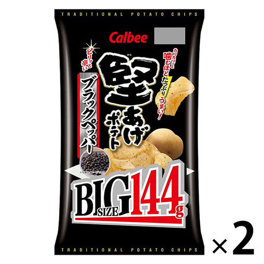 Calbee 150g카타아게 포테이토BIG블랙 페퍼 1세트(2대입)