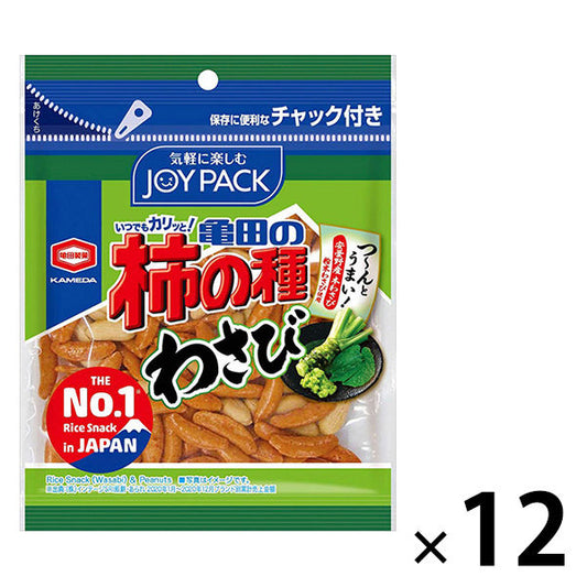 카메다 카메다의 감씨과자 카키노타네 카키피 고추냉이 83g lt;JOYPACK gt; 1세트(83g×12 포)