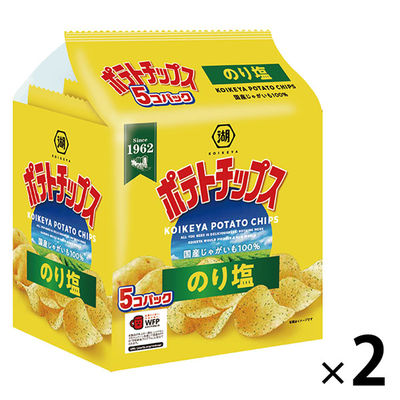 고이개 자(코이케야) 포테이토 칩 짭짤한 김 맛 5 개팩 1세트(2대입)