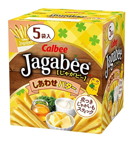 Calbee Jagabee 시아와세버터 허니버터～ 80g(16g×5 포)×12개