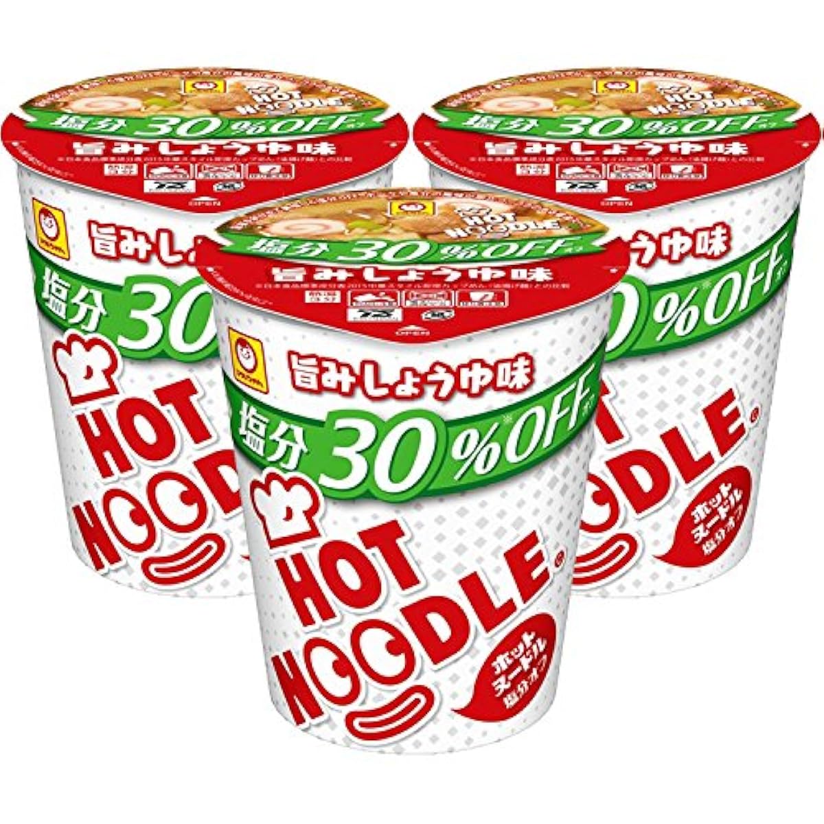 마루짱 핫 누들 염분 오프 맛이 좋다는 느낌 간장 맛 73g×3개- (2018-02-13)
