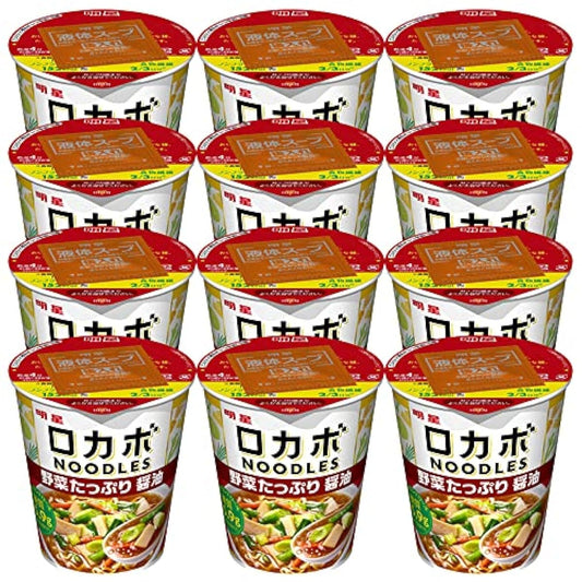 묘죠 러 카보NOODLES 야채 듬뿍 간장 55g ×12개