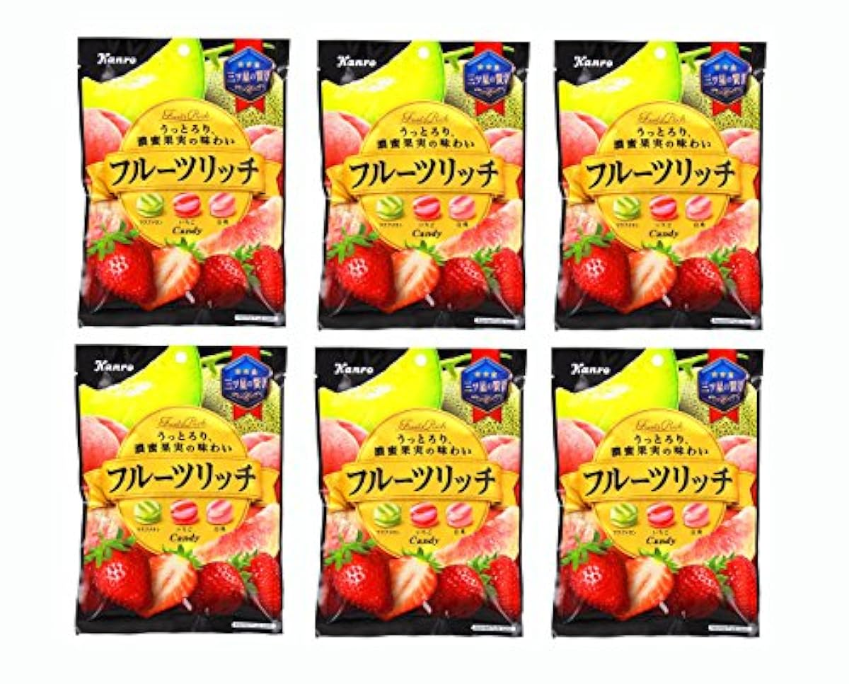 칸로 후르츠 리치맛 캔디 70g×6 포-400356