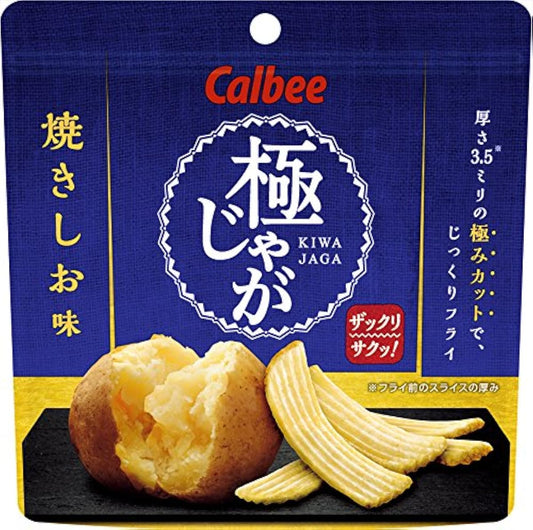 Calbee 극쟈가(와 # 쟈가) 구이 짭짤한 맛 40g×12 포- (2017-10-05)