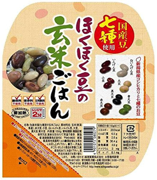 에치고 제과 싱글벙글(따끈따끈) 콩의 현미 밥 150g×12개-