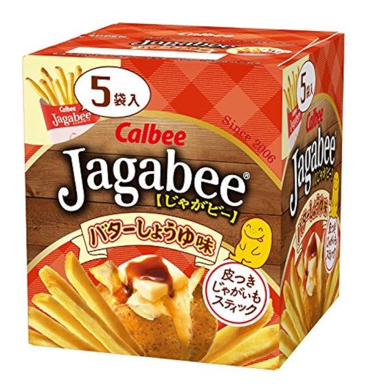 Calbee Jagabee 버터 간장 맛 80g(16g×5 포)×12개