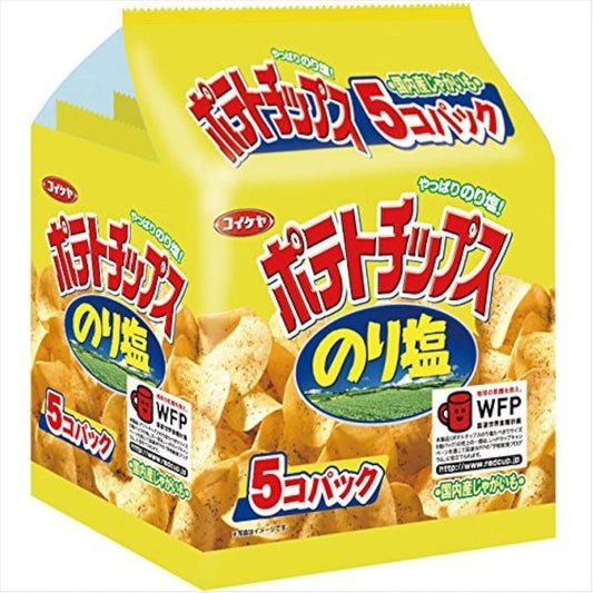 포테이토 칩(짭짤한 김 맛) 150g (먹어 버리는 사이즈5 개팩 30g×5 포) /코이케야-