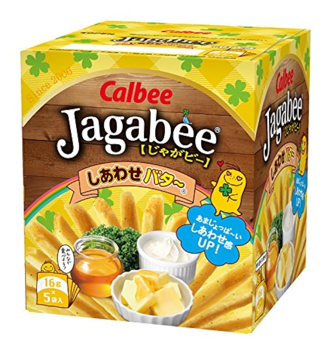 Calbee Jagabee 시아와세버터 허니버터~ 80g(16g×5 포)×12상자- (2017-11-13)