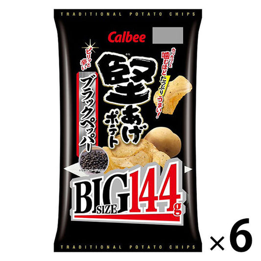 Calbee 150g카타아게 포테이토BIG블랙 페퍼1세트(6대입)