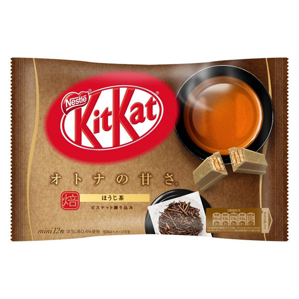네슬레 일본 킷캣 미니 어른의 달콤함 볶아서 달인 차 12매 1봉지 초콜릿