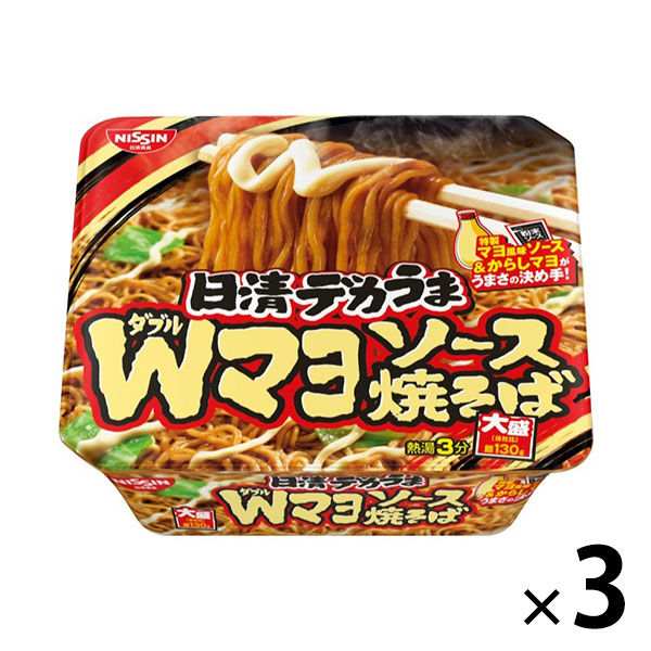 닛신식품 닛신 데카 맛난 W마요소스야키소바 3개
