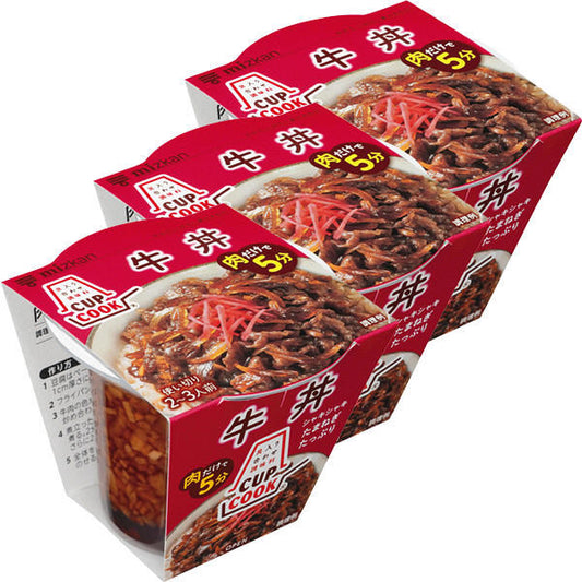 미츠칸 CUPCOOK 소고기 덮밥 210g 3개