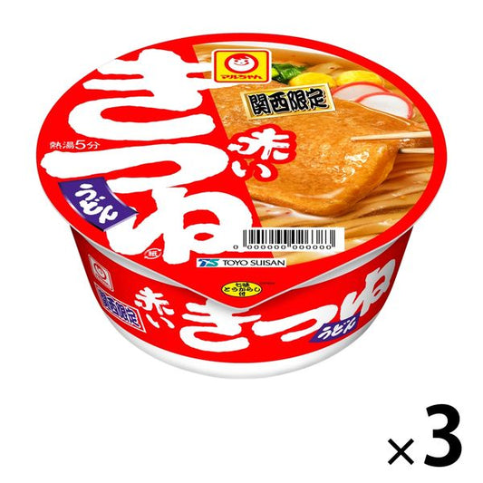 토요 빨간 키츠네 우동 칸사이 96g 3개
