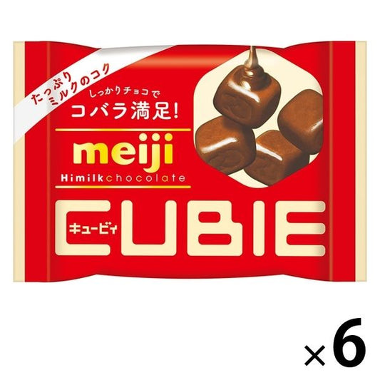 메이지 하이 밀크 초콜릿CUBIE(큐비) 6 포