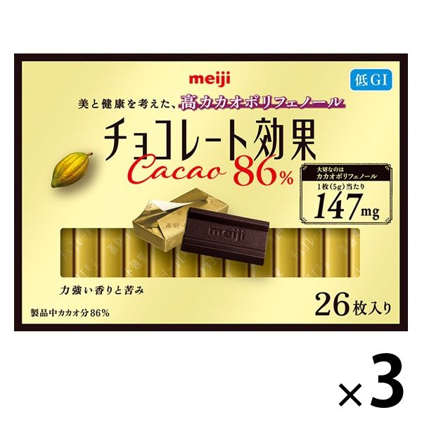 메이지 초콜릿 효과 카카오 86% 26매입 3상자