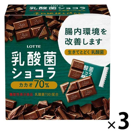 롯데 유산균 초콜릿 카 70 3 상기능 성표시 식품