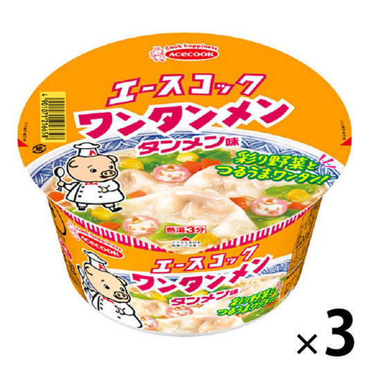 에이스쿡 완탕 멘 덮밥(돈부리) 탕 멘 맛 3개