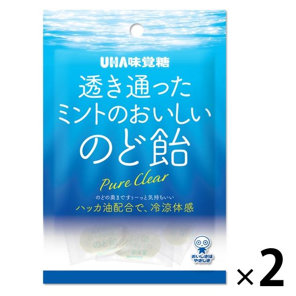 UHA 미카쿠토 투명한 민트가 맛있은 목캔디 1세트(2 포)