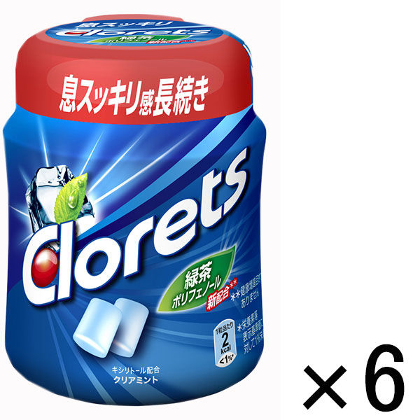(SALE)몽 델리의 크로 렛츠XP클리어 민트 보틀R 140g 클리어 민트 맛 1세트(6개)