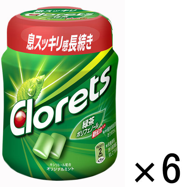 (SALE)몽 델리의 크로 렛츠XP오리지날 민트 보틀R 140g 마일드 민트 맛 1세트(6개)