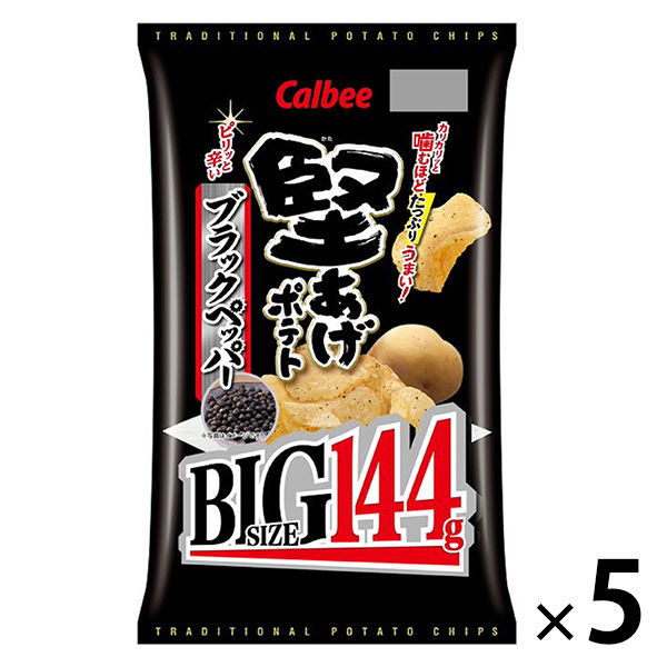 Calbee 카타아게 포테이토BIG블랙 페퍼 150g 1세트(5 포)