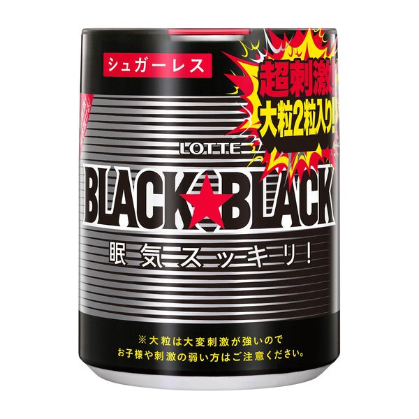 롯데 블랙 블랙 입자 원 푸쉬 보틀 140g 1개