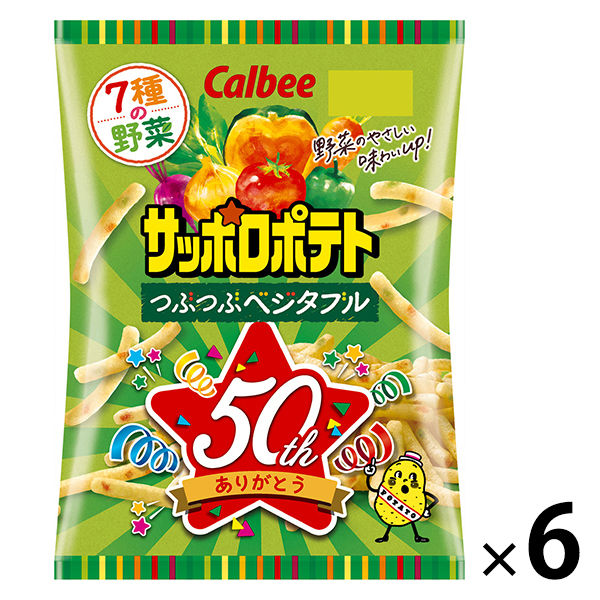 (SALE)Calbee 삿포로 포데도알갱이 베지터블 80g 1세트(6 포)