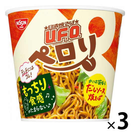 닛신식품 닛신 야키소바U.F.O.냉큼 삼켰다 가다랭이절 향기가 나는 이고 소스 1세트(3식)