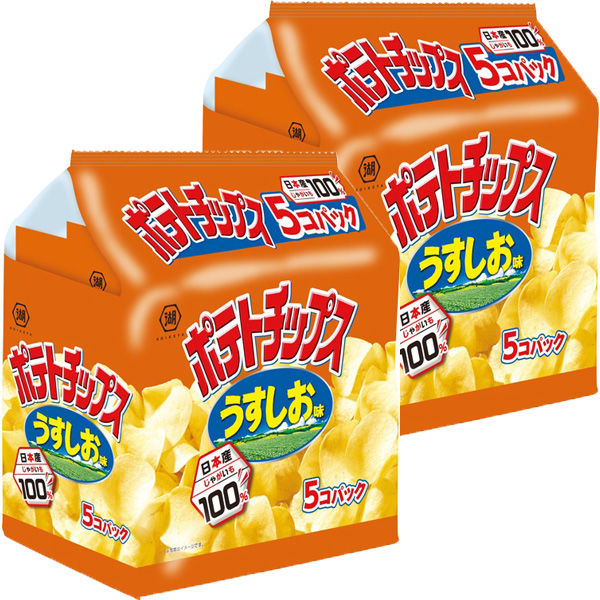 (SALE)코이케야 포테이토 칩 덜짠 맛 5 개팩 1세트(2대입)