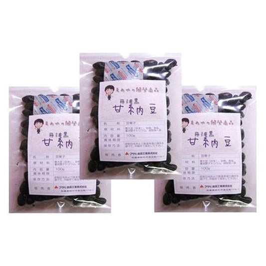 두역국내산 탄바흑 꿀콩과자 100g×3 포 lt;BR gt; (국산,과자,흑대두,검은 콩,조임) (직송품)