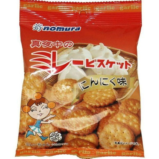 한밤중의 밀레 비스켓(마늘 맛) 70g×10 포 (노무라전 두가공 점코치 과자 막과자 역시 진지하다) (직송품)