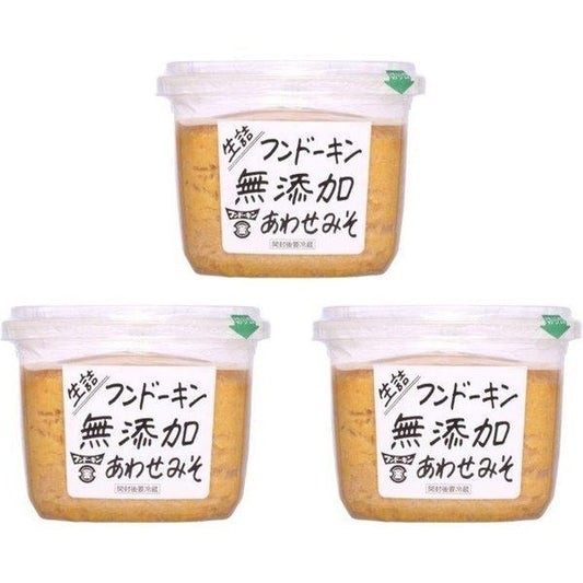 무료 우송 분 드―킨 무첨가 맞춰 된장 850g×3개 (분 드―킨간장 (엄선)고집 오오이타생 힐된장 백된장) (직송품)