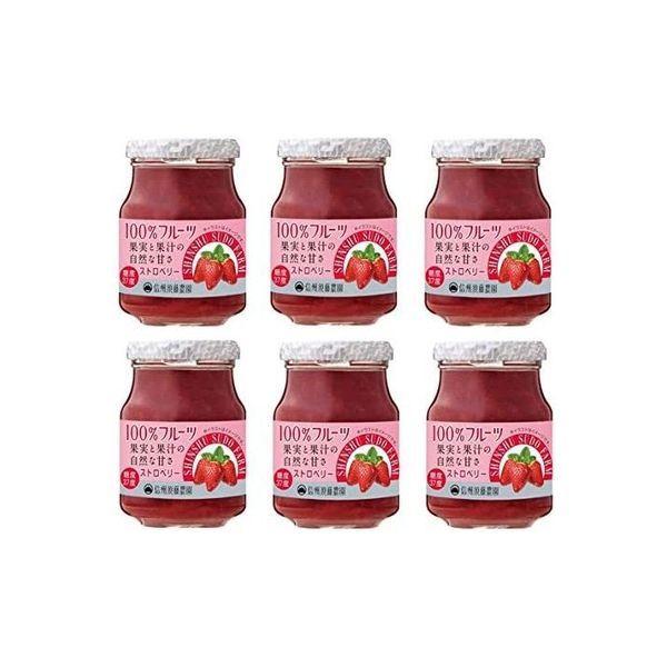 무료 우송 신슈우 스도 농원 설탕 불사용 100%후르츠 스트로베리 잼 190g×6개 (Sudo 잼 제과 재료 딸기 잼 딸기) (직송품)