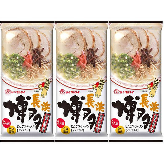 마루타이 하카타 날아 요령 라면 하카타 나가하마 날아 요령 맛 185g 1세트(2남의 앞×3개입)