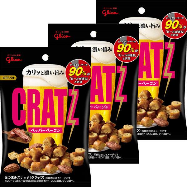 에사키 글리코 CRATZ 페퍼 베이컨 42g 1세트(3개)