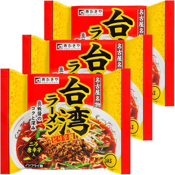 스가키야 대만 라면얼얼한 매운맛 장 1세트(3개입)