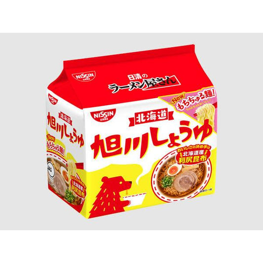 닛신식품 닛신의 라면가게씨 아사히가와 간장 맛5 식팩 10295