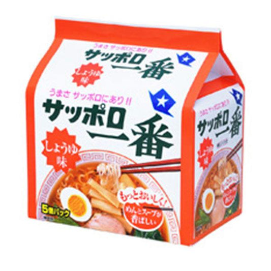 Sanyo식품 삿포로 이치방 간장 맛 4901734000273 1팩(5개입)
