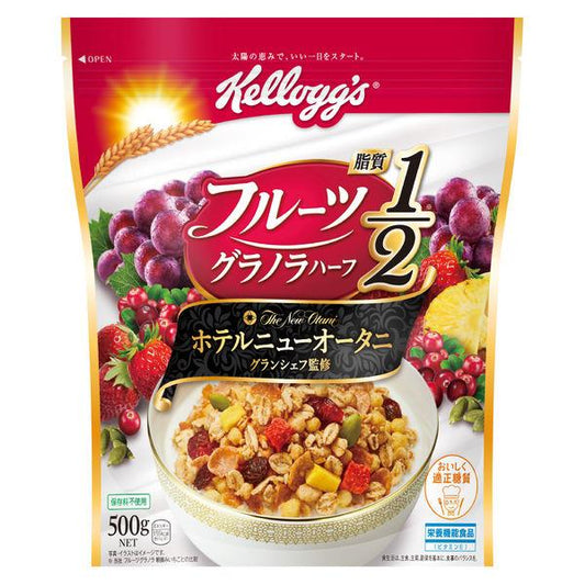 켈로그 후르츠 그래놀라 하프 대 500g 1봉지 시리얼