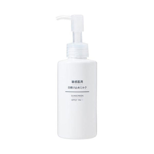 무인 양품 민감성 피부용 자외선 차단제 밀크 SPF27/PA++ 150mL 우량품 계획