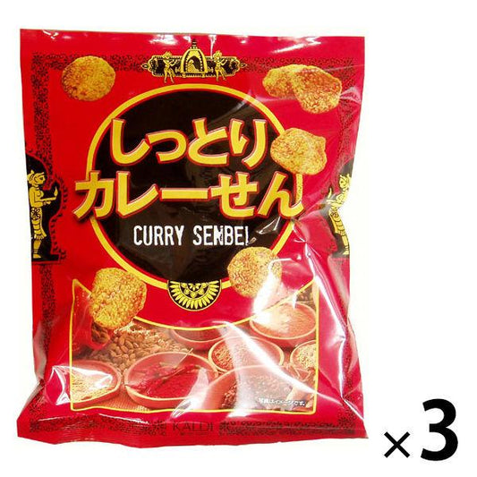 칼디 커피농장 촉촉한 카레 센베 100g 1세트(3 포)