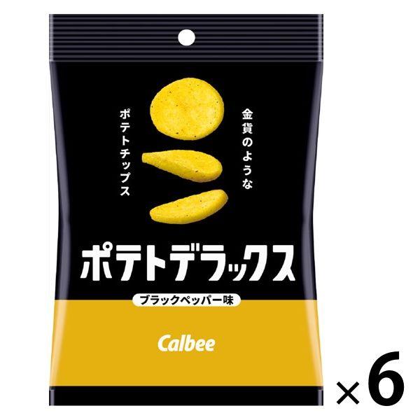 Calbee 포테이토 디럭스 블랙 페퍼 맛 50g 6 포 스낵 과자 안주