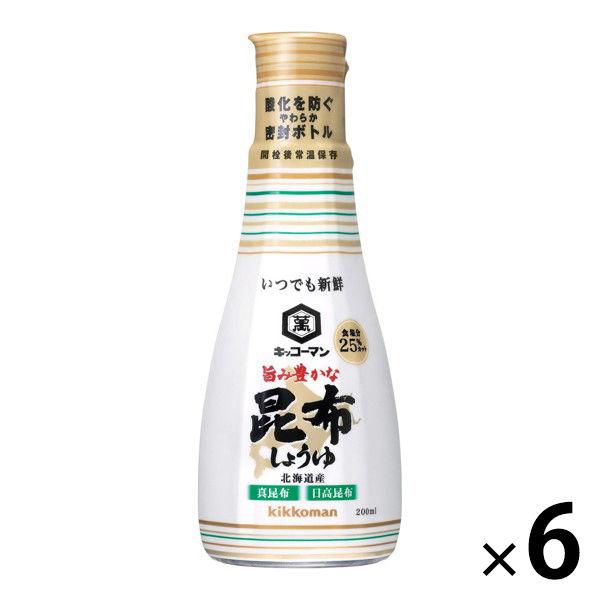 기꼬만 맛이 좋다는 느낌 풍부한 다시마 간장 200ml lt;유연함(부드러움)인지(든가) 밀봉 보틀 gt; 6개