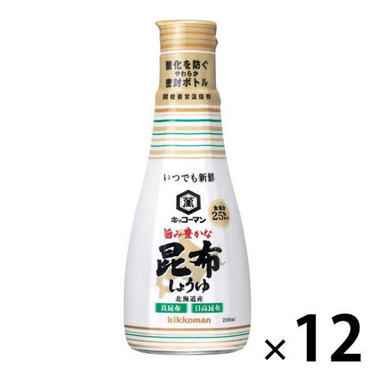 기꼬만 맛이 좋다는 느낌 풍부한 다시마 간장 200ml lt;유연함(부드러움)인지(든가) 밀봉 보틀 gt; 12개