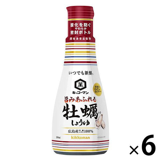 기꼬만 언제라도 신선 맛이 좋다는 느낌 넘치는 굴 간장 200ml 6개